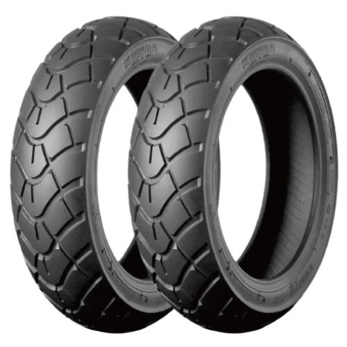 KENDA 【セット品】前 K761 120/90-10 TL 後 130/90-10 バイク タイヤ