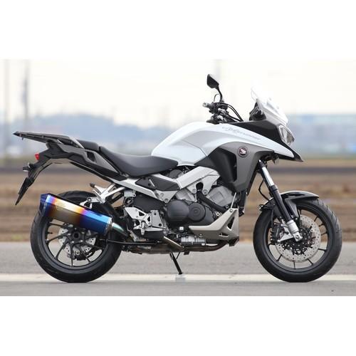 R’s Gear(アールズギア) ワイバン S/O シングル クロスオーバル チタンドラッグブル WH21-03XD VFR800F/X(14-) バイク スリップオンマフラー・サイレ