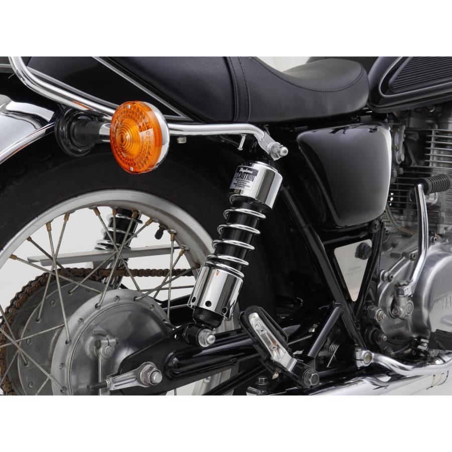 SR400 デイトナ製 ローダウンリアサスペンション　280mm DAYTONA ローダウンリアショック 280mm クロームメッキ SR400/500