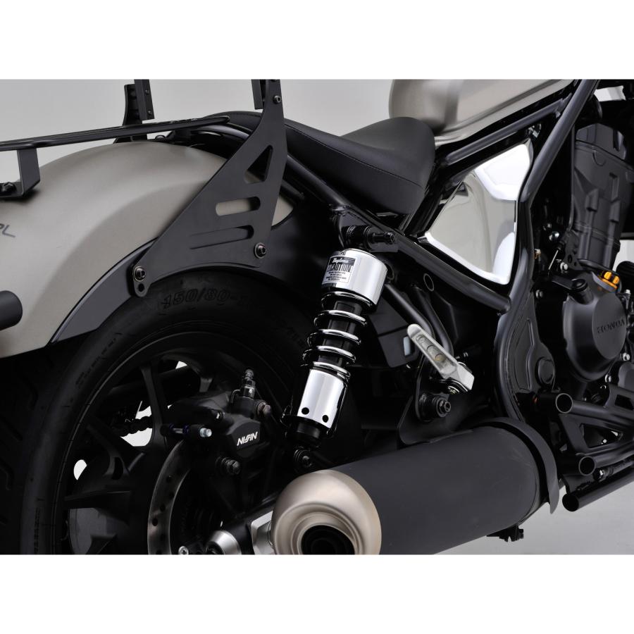 DAYTONA ローダウンリアショック 280mm クロームメッキ SR400/500
