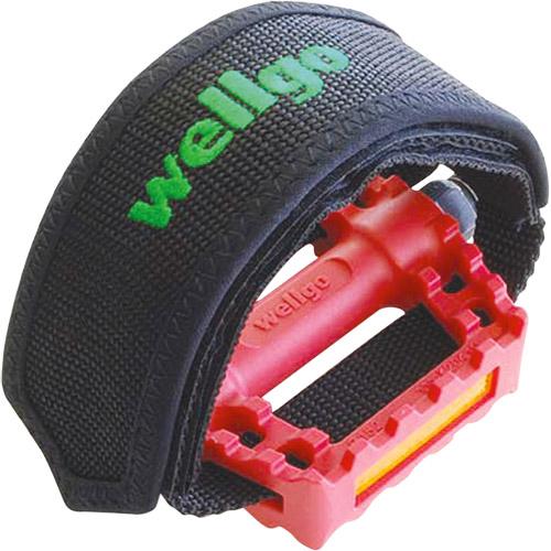 wellgo W-8 ペダルストラップ ブラック 自転車 ペダルバンド : パーツ