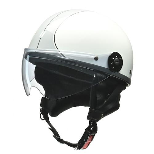 リード工業(LEAD) O-ONE シールド付きハーフヘルメット ホワイト