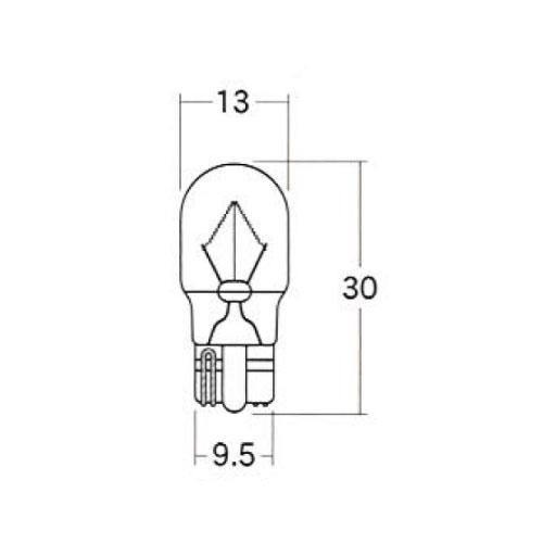 複数個口用❸ M&H AWB51 12V15W T13 ウエッジ 中 2個入りパック バイク ウインカー
