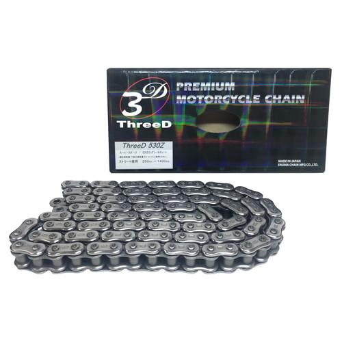 EK江沼チェーン ThreeD Zシリーズ 530Z-110L シルバー色 カシメタイプ EKチェーン(江沼チェーン) ThreeD Zシリーズ 530Z-110L シルバー MLJ