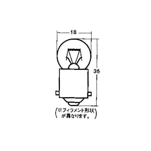 スタンレー(STANLEY) ウィンカー球 A4151 24V12W (10個入) 自動車 電球