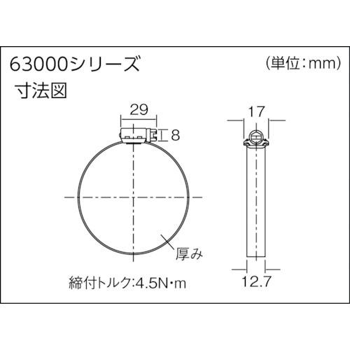 BREEZE ステンレスホースバンド 締付径 17.0mm〜32.0mm(10個入) 63012