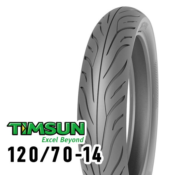 TIMSUN （ティムソン） バイク スクーター・ビジネス・ミニバイク ストリートハイグリップ TS689F 120/70-14 F 55S TL チューブレスタイプ スクータータイヤ