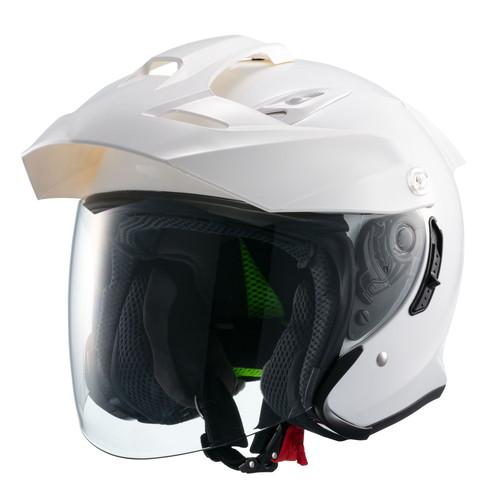 マルシン工業　MSJ1 TE-1  ＸＬ　室内試着のみ　ツバ部分塗装済　新同品 マルシン工業(Marushin) ジェットヘルメット MSJ1 TE-1 ホワイト M