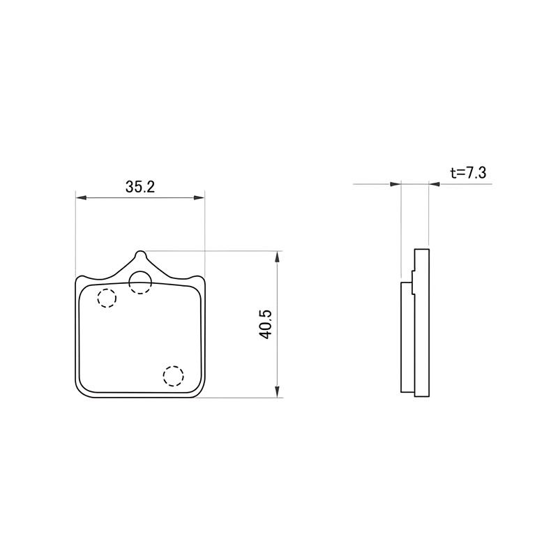 DAYTONA ゴールデンパッドχ ブレーキパッド 97176 バイク : パーツ