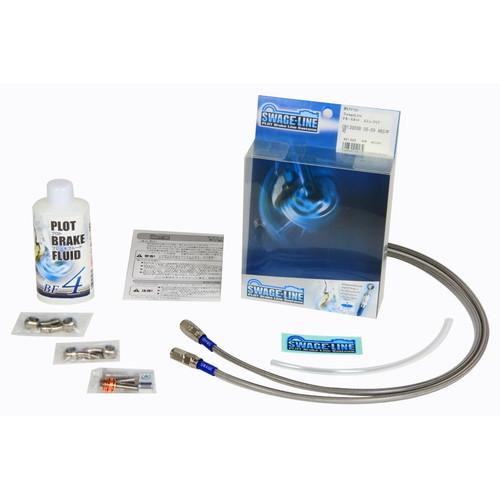 SWAGE-LINE フロントホースキット ステン/クリア ZXR750 89-90 STF610