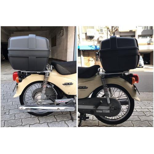 モトボワットBB バイク リアボックス 大容量 50L バックレスト