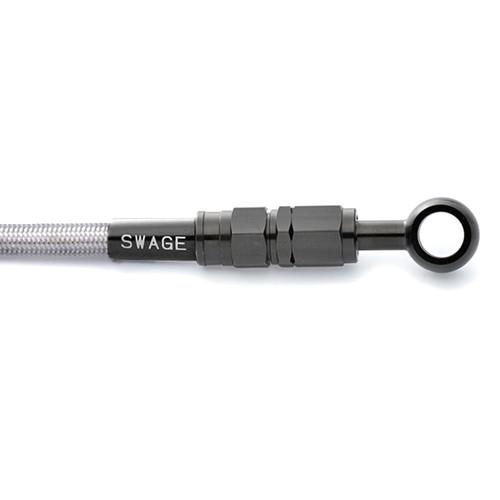 オーダーパーツ SWAGE-LINE イージーオーダーホース ステンブラック/クリア ST-ST