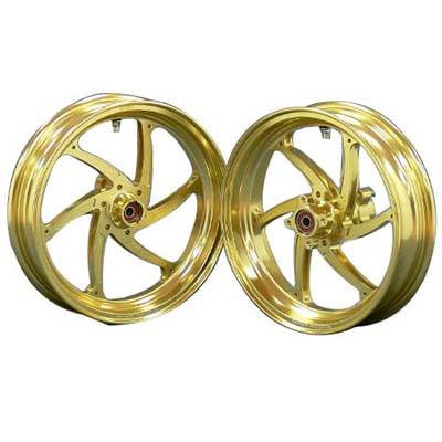 OVER(オーヴァー) Rホイール GP-SIXゴールド3.00-12 NSF/NSR/XR 82-15