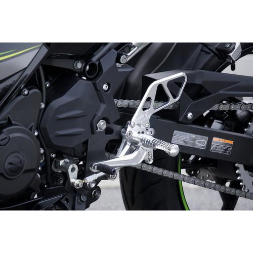 安い本店 Over オーヴァー バイク ステップ バックステップ 4p Sil Ninja250 18 シルバーアルマイト仕上げ 長期のアフターセールス Sahwan Com