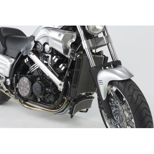 ACTIVE ビッグラジエーターキット BLK V-MAX 5053011B バイク ラジエーターの画像