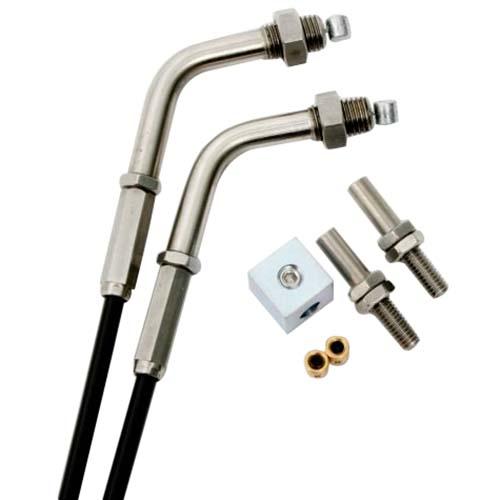 ACTIVE DIY スロットルワイヤー 2本 1400mm 1060302 バイク スロットル