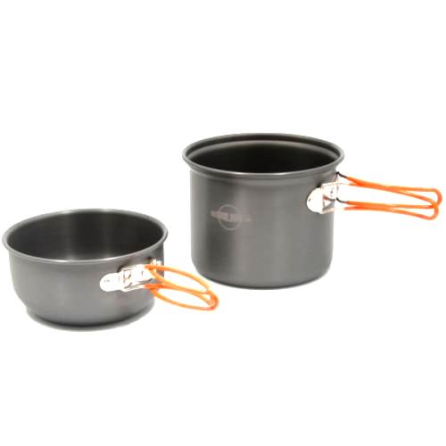 DUG DG-0207 POT-M ブラックアルミクッカー アウトドア用品 クッキング