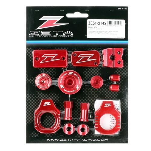 ZETA(ジータ) バイク 外装 ビレットキット RED KX250F 17-18/KX450F 16-18 ZE51-2142｜partsdirect