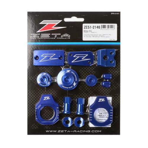 ZETA(ジータ) バイク 外装 ビレットキット BLUE KX250F 17-18/KX450F 16-18 ZE51-2146｜partsdirect