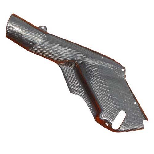 クレバーウルフ マフラーヒートガード 綾織カーボン YZF-R1 07 07R1