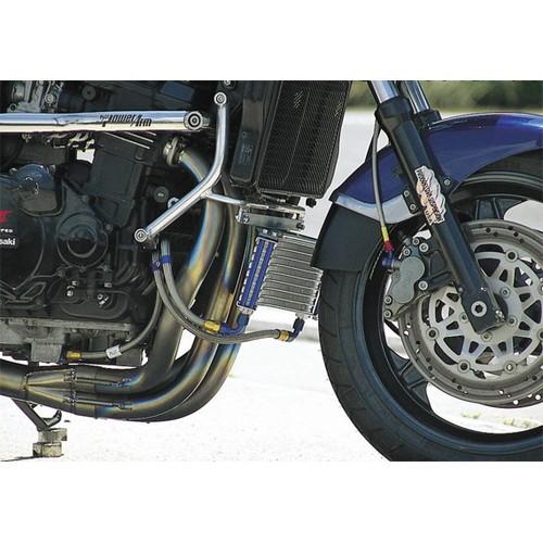 PLOT(プロト) バイク ラジエータ・冷却系 オイルクーラーセット ラウンドオイルクーラーキット 9ROW GPZ750/900R ROC602