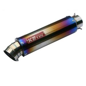 K2tec(ケイツーテック) GPスタイル STDチタンサイレンサー 3ピース 520mm/&phi;100/60.5/ スプリングフックタイプ gps3p-52t6h5 バイク カスタムマフラー