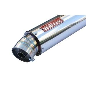 K2tec(ケイツーテック) GPスタイル STDサイレンサー 3ピース 280mm/&phi;86/50.8/ バンド止めタイプ gps3p-28s5b5 バイク カスタムマフラー