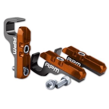 RPM リアブレーキホースホルダーセット オレンジ/グレー PTO-RPM-180OR