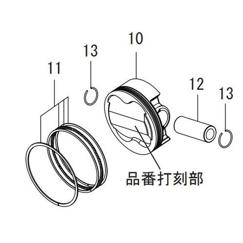 SP武川(スペシャルパーツ武川) ピストンキット(4SM/148cc) エンジン