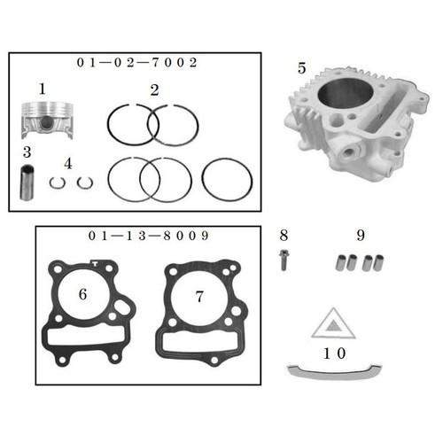 SP武川(スペシャルパーツ武川) CYLINDER KIT (88cc) Monkey(FI) Cub(FI) (R-Stage Head専用) 01-04-7002 バイク シリンダー