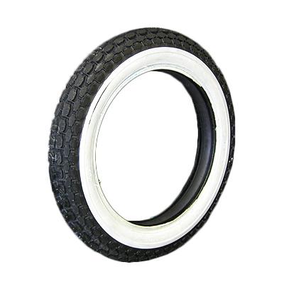 専用 COKER ベック 4.00-18 WT フロント/リア 1-3/4inホワイトウォール