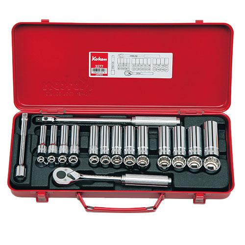 ko-ken 3277 3/8(9.5mm)SQ. ソケットセット 29ヶ組 ハンドツール用