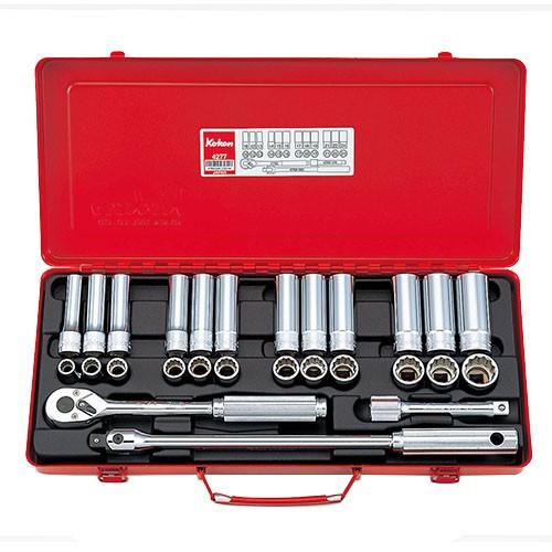ko-ken 4277 1/2(12.7mm)SQ. ソケットセット 27ヶ組 ハンドツール用 