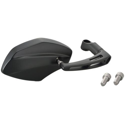 DAYTONA パラレルミラー ヘキサゴン 右用 ブラストブラック 98916