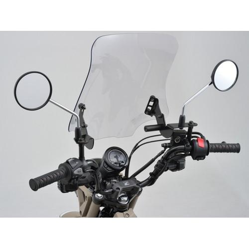 美品ハンターカブDAYTONAウインドシールドRS(クリアー/ミドルサイズ) DAYTONA ウインドシールドRS クリア/ミドル クリア CT125 16885 バイク