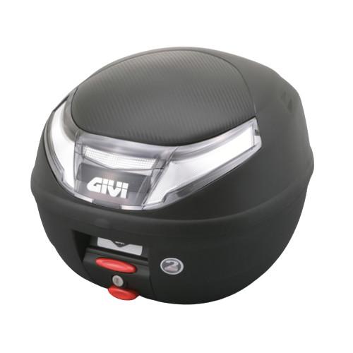 GIVI 26L トップケース E260NX GIVI E260NX MICROII 未塗装ブラック スモークレンズ 26L 17449 バイク