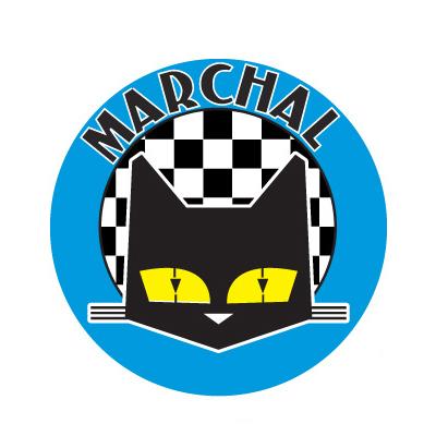 MARCHAL(マーシャル) ステッカー 丸型 ブルー 800-7004 バイク