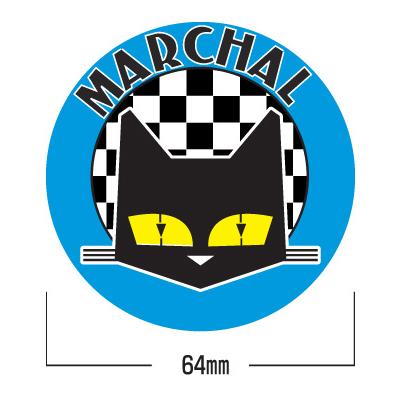 MARCHAL(マーシャル) ステッカー 丸型 ブルー 800-7004 バイク 