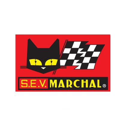 MARCHAL(マーシャル) ステッカー 四角 レッド 小 800-7007 バイク