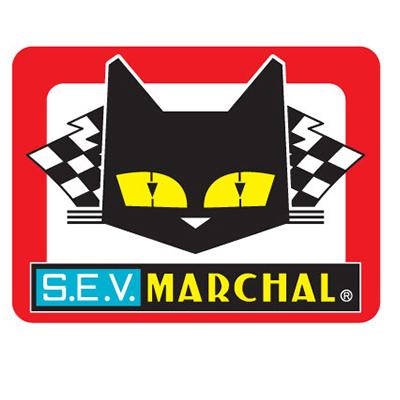 パーツ MARCHAL MARCHAL(マーシャル) ステッカー 四角 レッド 800-7049 バイク