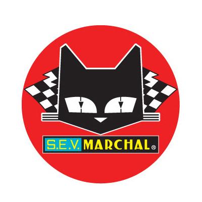パーツ MARCHAL MARCHAL(マーシャル) ステッカー 赤丸 カラー 800-7051 バイク