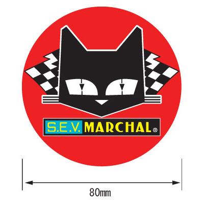MARCHAL(マーシャル) ステッカー 赤丸 カラー 800-7051 バイク