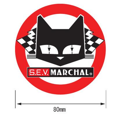 MARCHAL(マーシャル) ステッカー 赤 二重丸 800-7053 バイク : パーツ