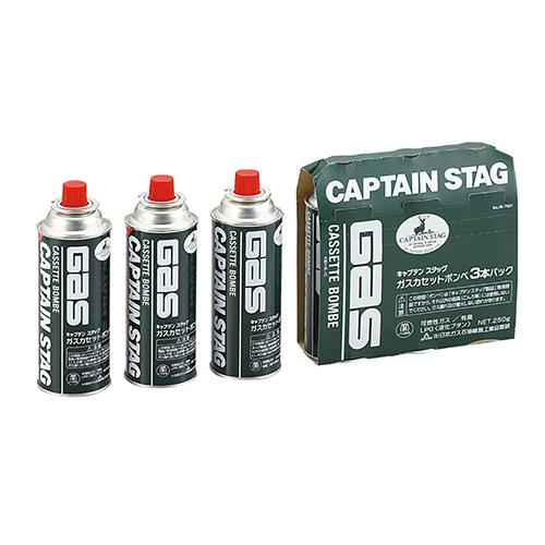 CAPTAIN STAG(キャプテンスタッグ) アウトドア ガス用品 キャプテンスタッグ ガスカセットボンベ3本パック M-7621｜partsdirect