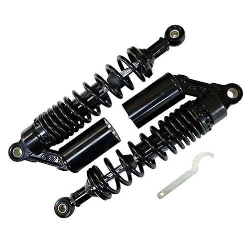 Optimum リアショック 320mm ブラック/ブラック バイク : パーツ