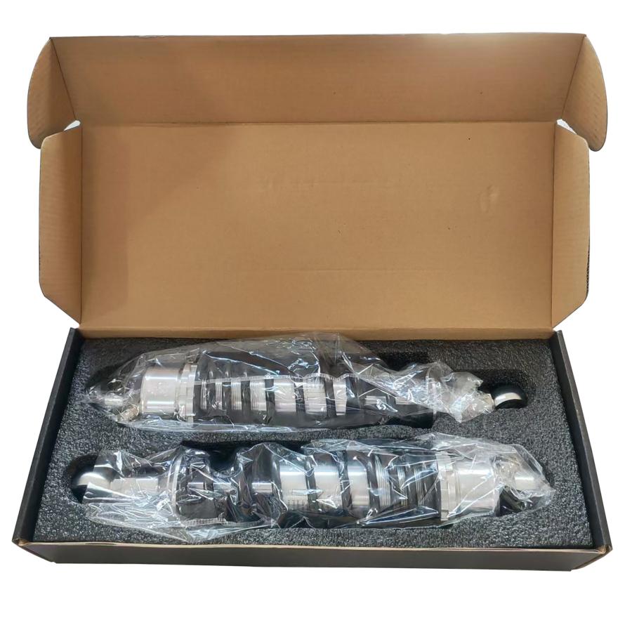 Optimum リアショック 320mm シルバー/ブラック バイク : パーツ