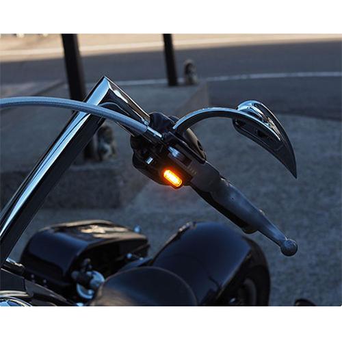 NEO FACTORY 025607 ハンドルLEDウィンカーオレンジ クローム 99y-BT・96-03yXL バイク ウインカーの画像
