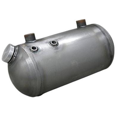 TRASHDEPT 009194 ラウンドエンドバレルオイルタンク スチール バイクの画像