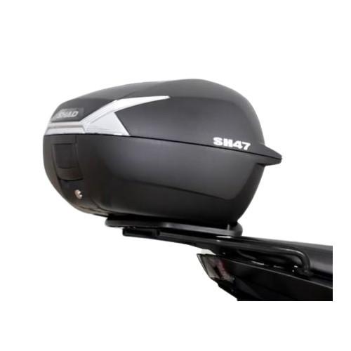 SHAD バイク トップケース リアボックス SH47 ホワイト カーボン 47L