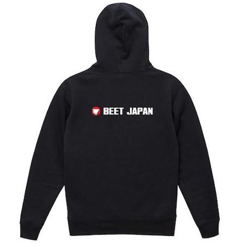 BEET(ビート) 裏フリースジップパーカー ブラック M 0700-BPM-04 バイク ジャケット・セットの画像